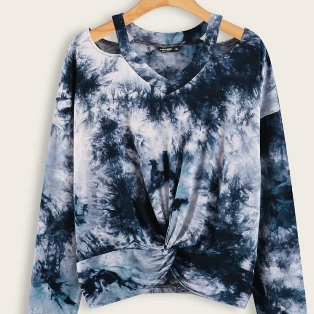 Shein tie-dye long sleeve top.